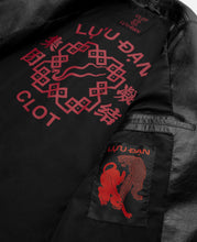 Faux Leather Oversized Tailored Jacket (Black)
