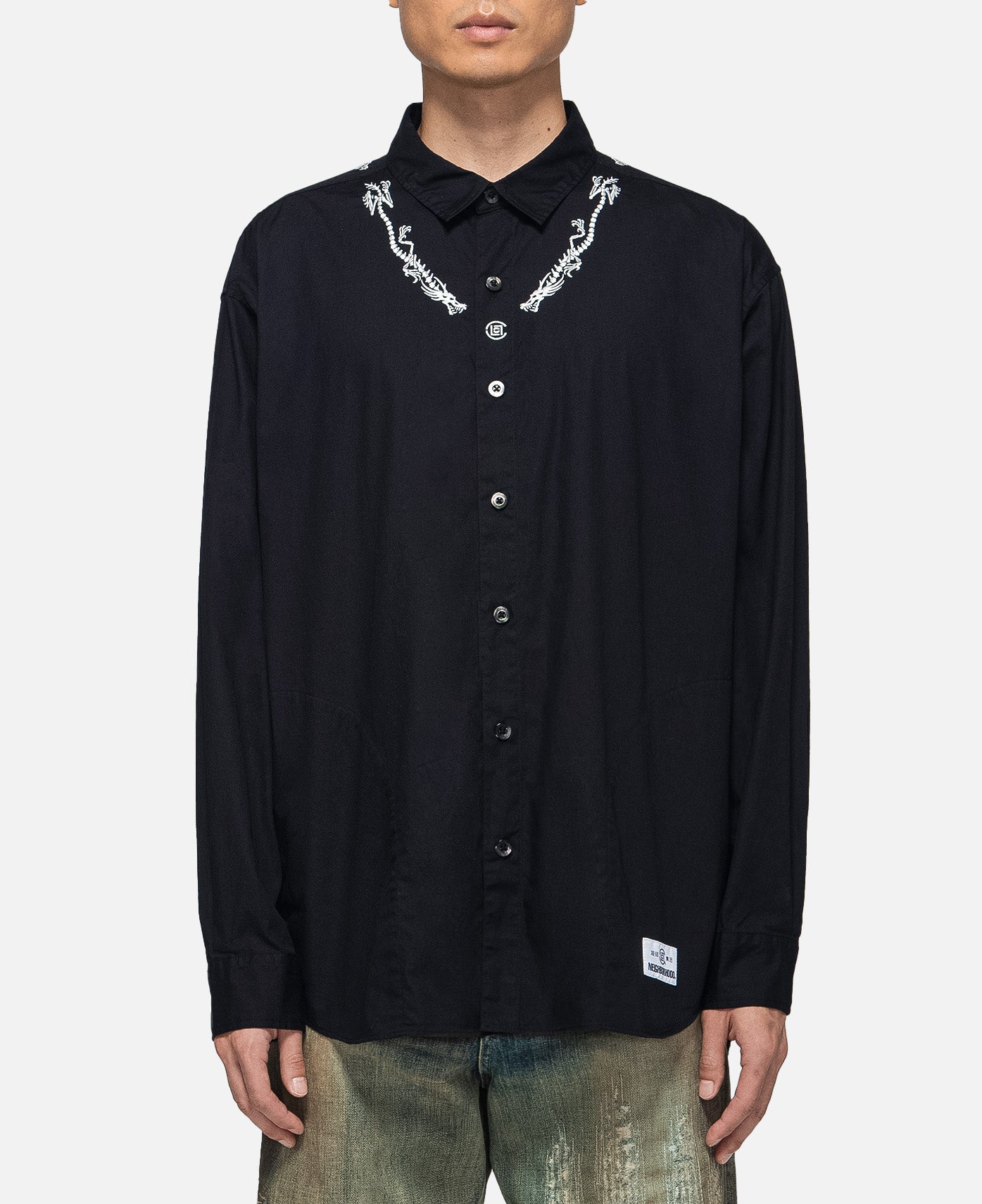 人気激安 NEIGHBORHOOD NH CLOT EMBROIDERY SHIRT LS - トップス