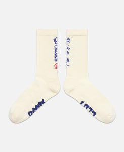 Graphic Socks (Cream)