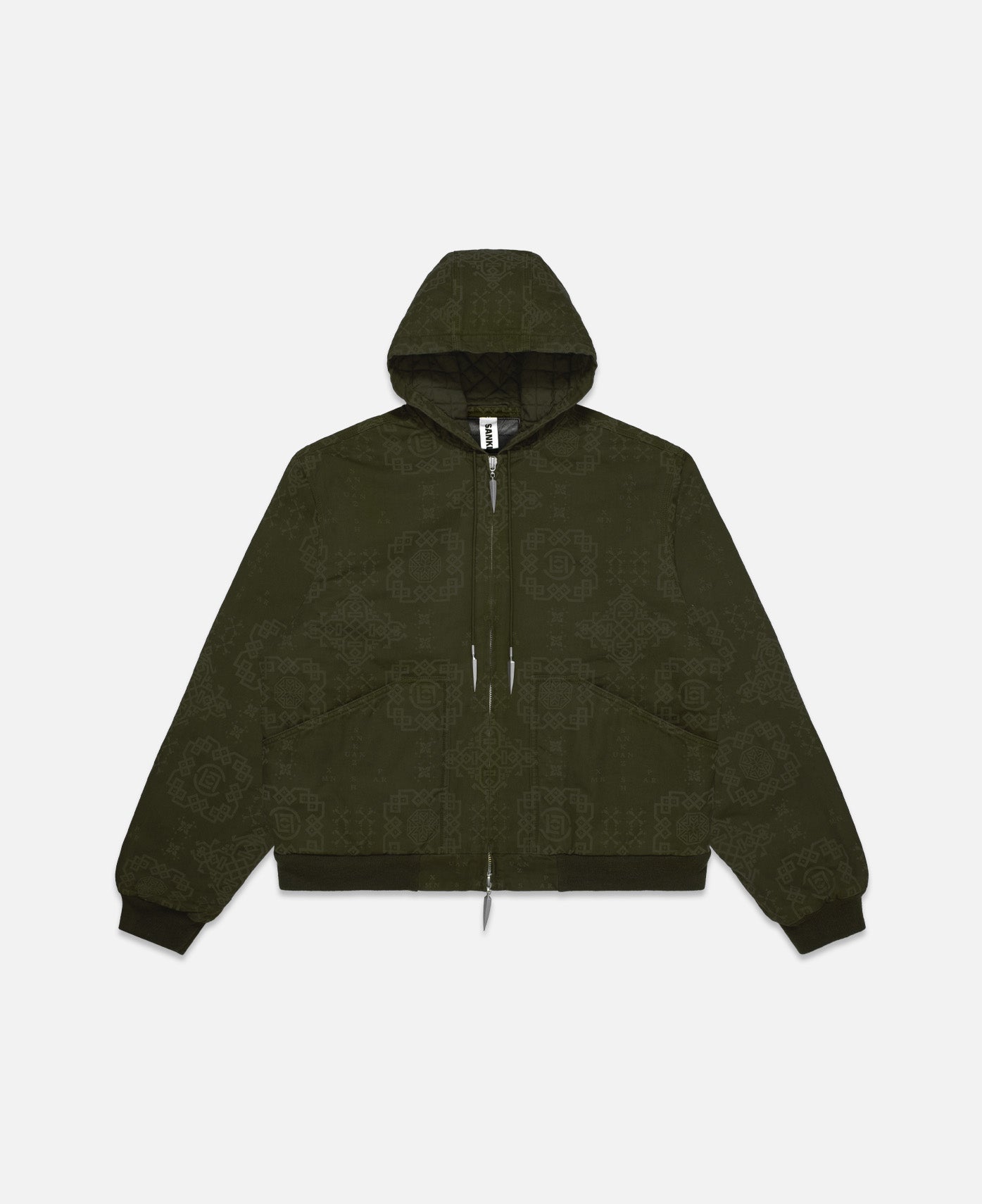 Zip-Up Hoodie (Olive)