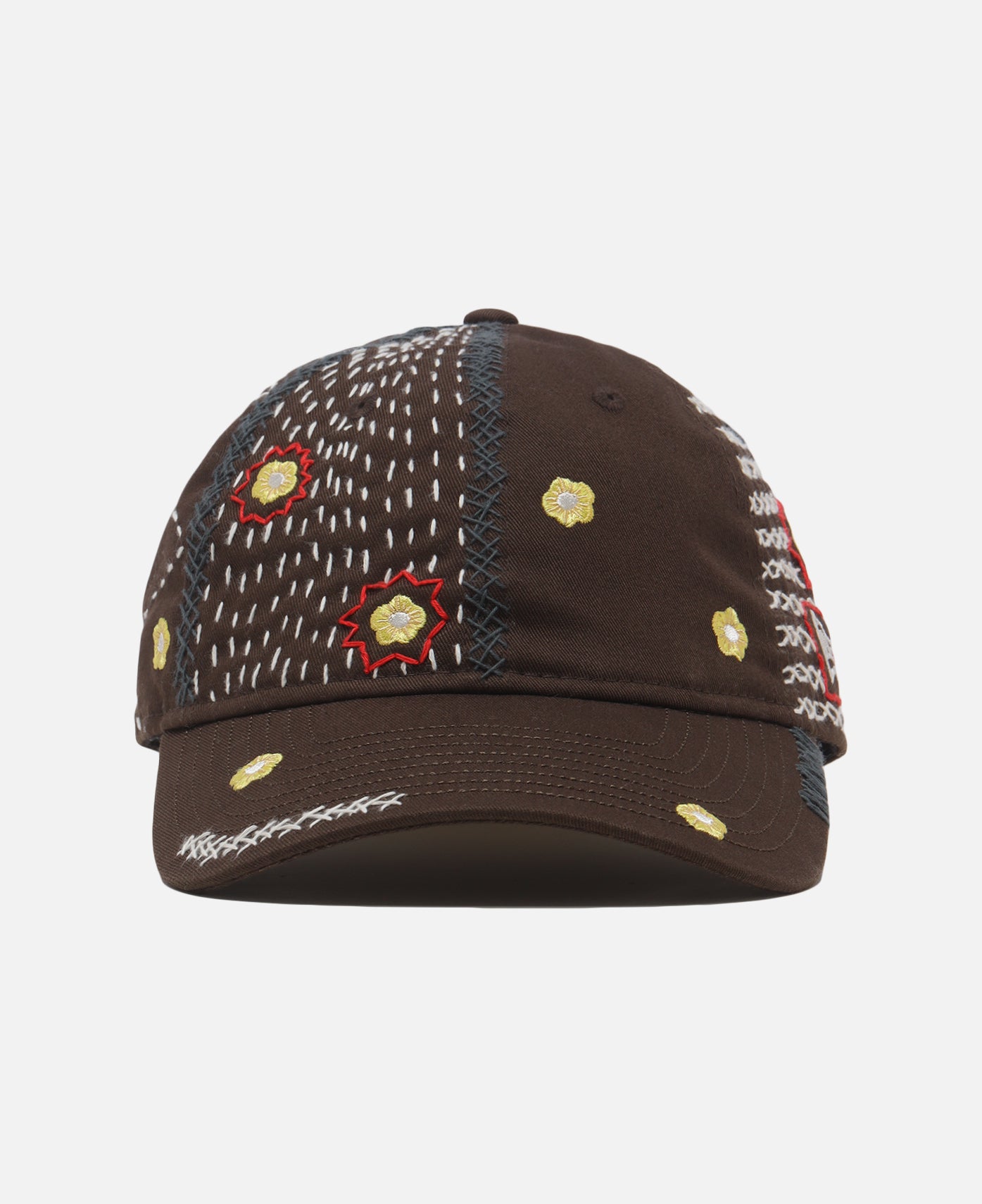 CLOT x SASHIKO GALS - Sashiko Baseball Cap (Brown) – JUICESTORE display picture 3