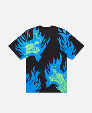 Burning Dragon T-Shirt (Blue)