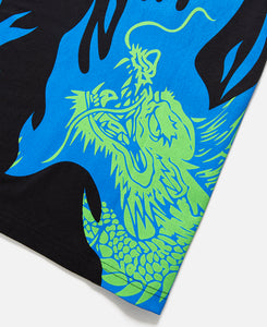 Burning Dragon T-Shirt (Blue)