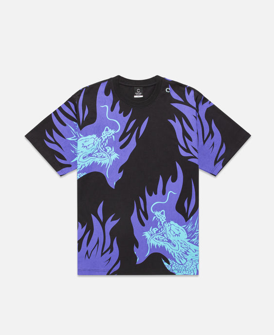 Burning Dragon T-Shirt (Purple)