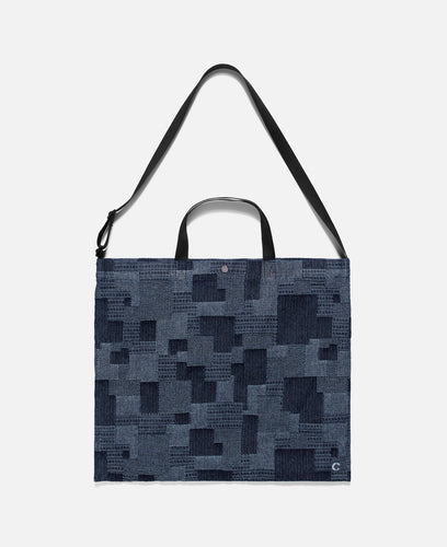 Crossbody Tote Bag (Blue)