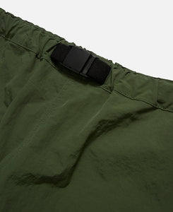 Nylon Belted Parachute Pants (Olive)