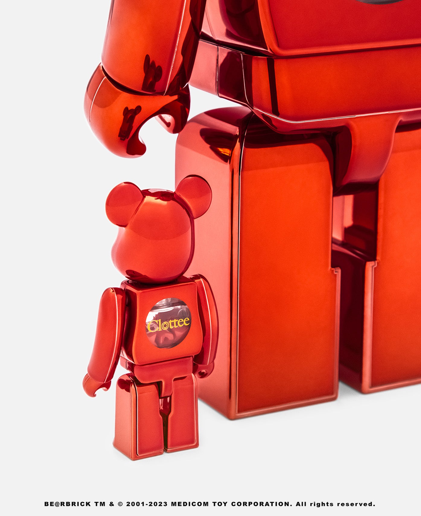 CLOTTEE x atmos x Medicom Toy - Be@rbrick CLOTTEE x atmos 100% u0026 400% Set  (Red) – JUICESTORE