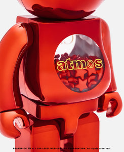 Be@rbrick  CLOTTEE x atmos 100% & 400% Set (Red)