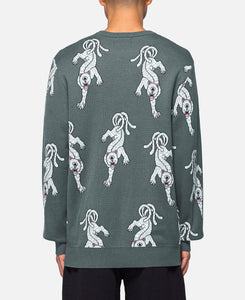 Allover Knit Sweater (Grey)