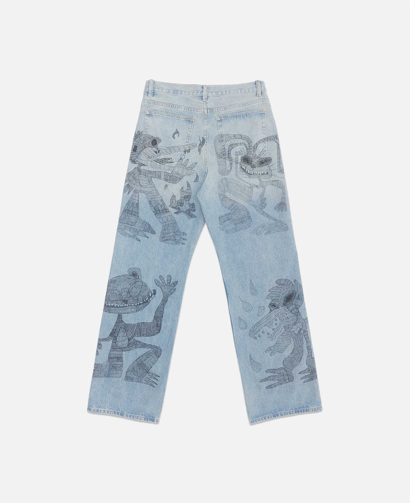DOMREBEL - Hao Bootcut Jeans (Blue) – JUICESTORE