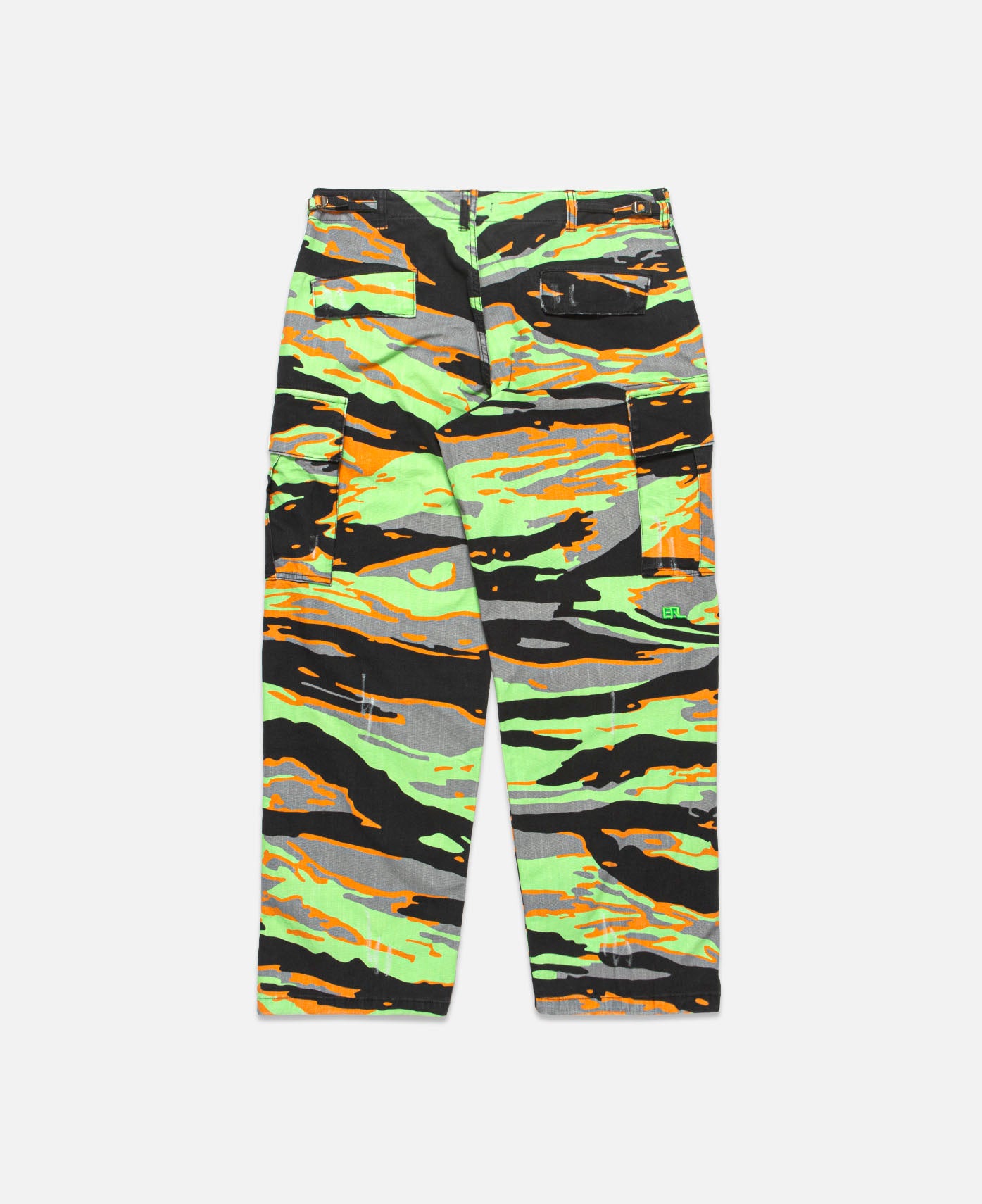 Unisex Printed Cargo Pants (Green)