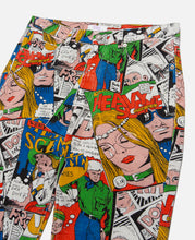 Unisex Printed Denim Pants (Multi)