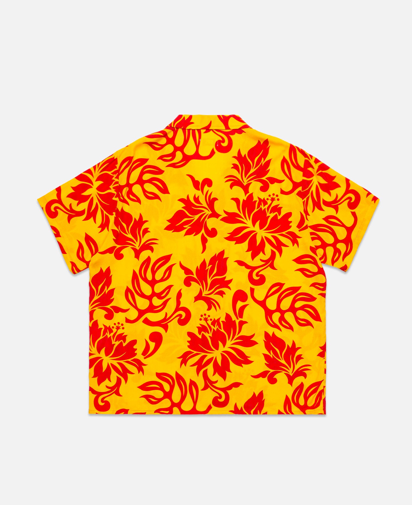 Unisex Printed Short Sleeve Shirt (Orange)