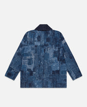 Jacquard Boro Haori Rinse (Blue)