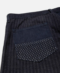 Patchwork Pants (Blue)