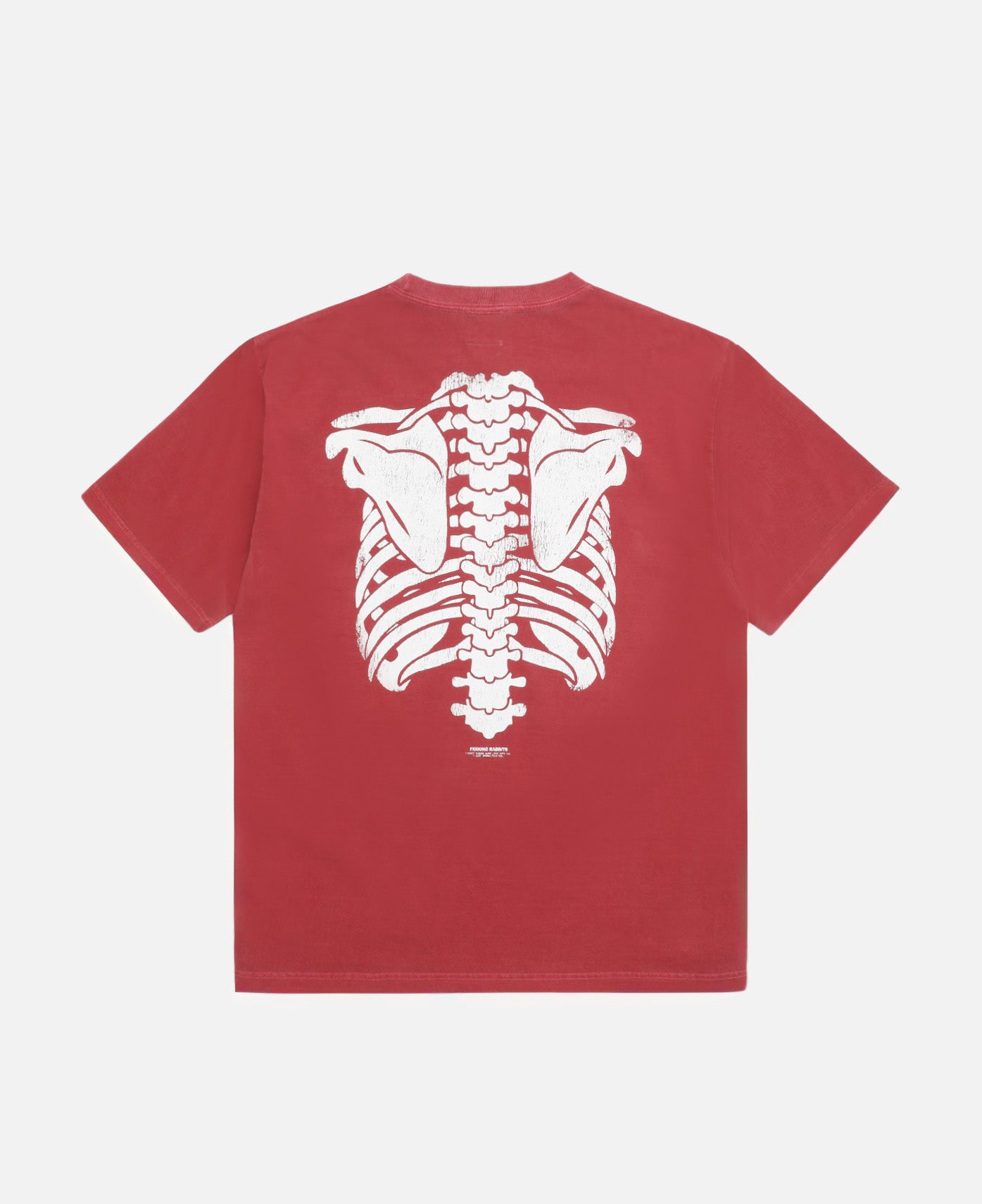 Bone Garment Dye T-Shirt (Red)