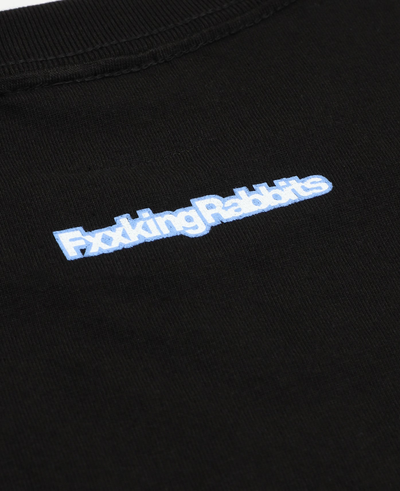 Caution Rabbit T-Shirt (Black)