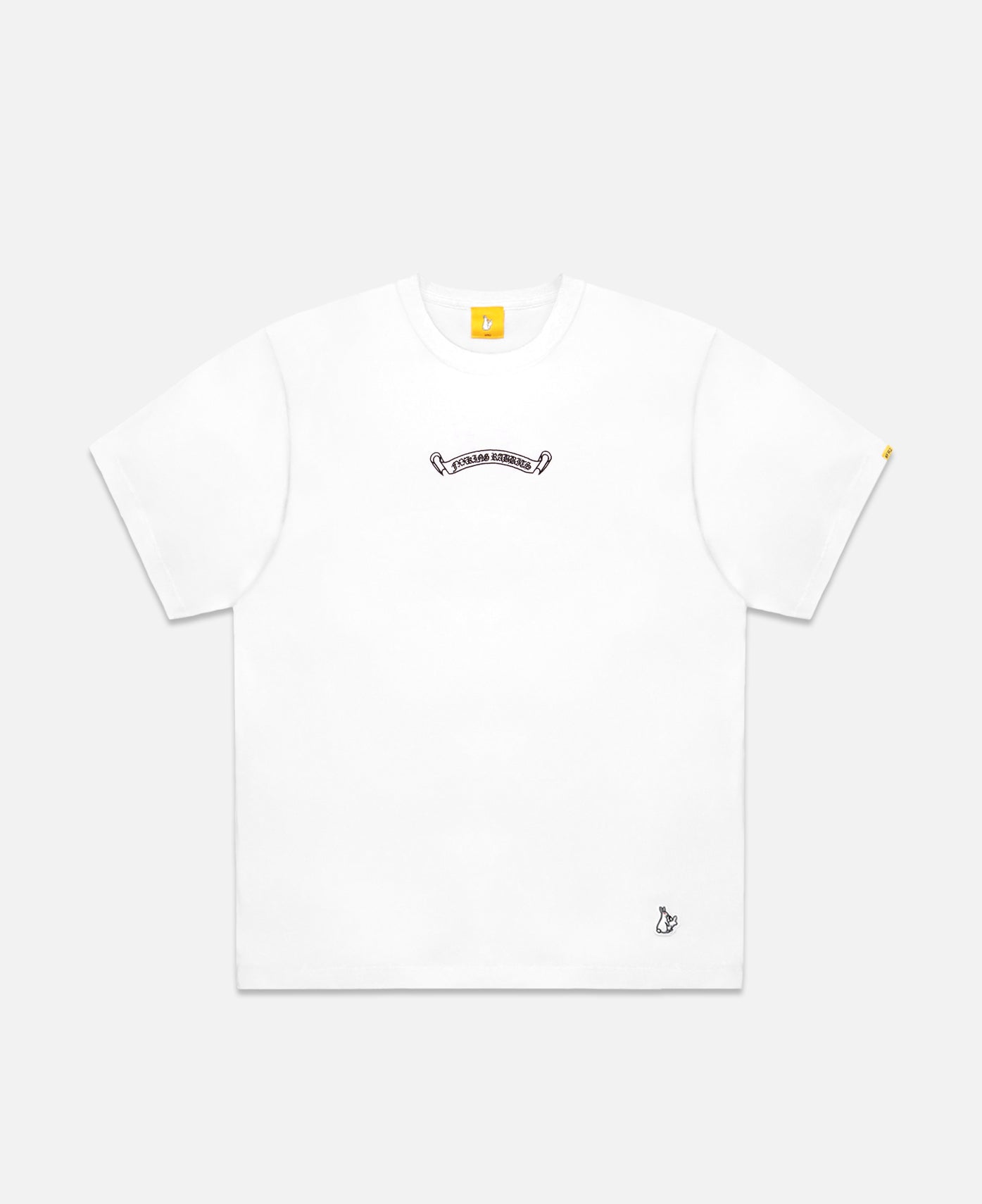 Embroidery Cross Rabbits T-Shirt (White)