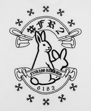 Embroidery Cross Rabbits T-Shirt (White)