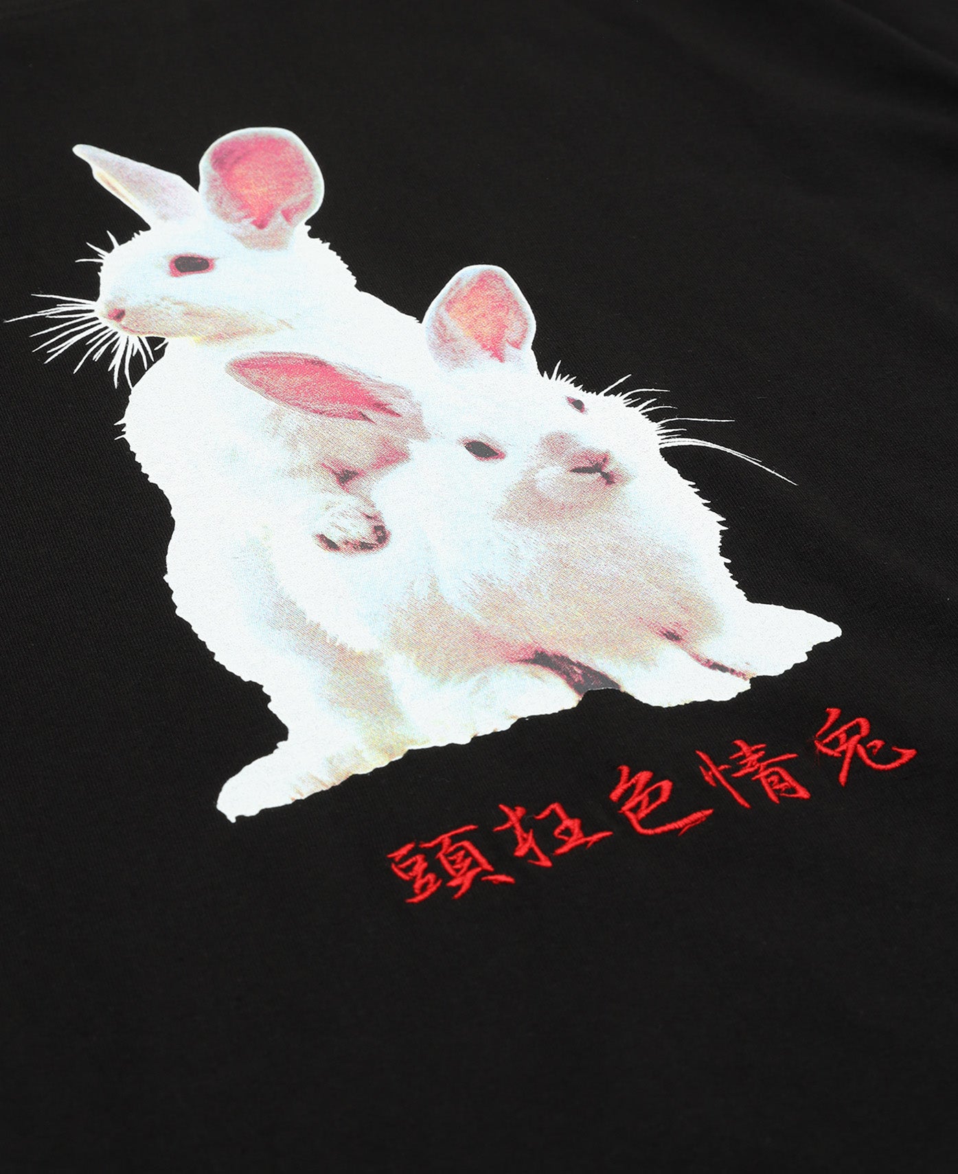 Fxxking Rabbits Photo T-Shirt (Black)