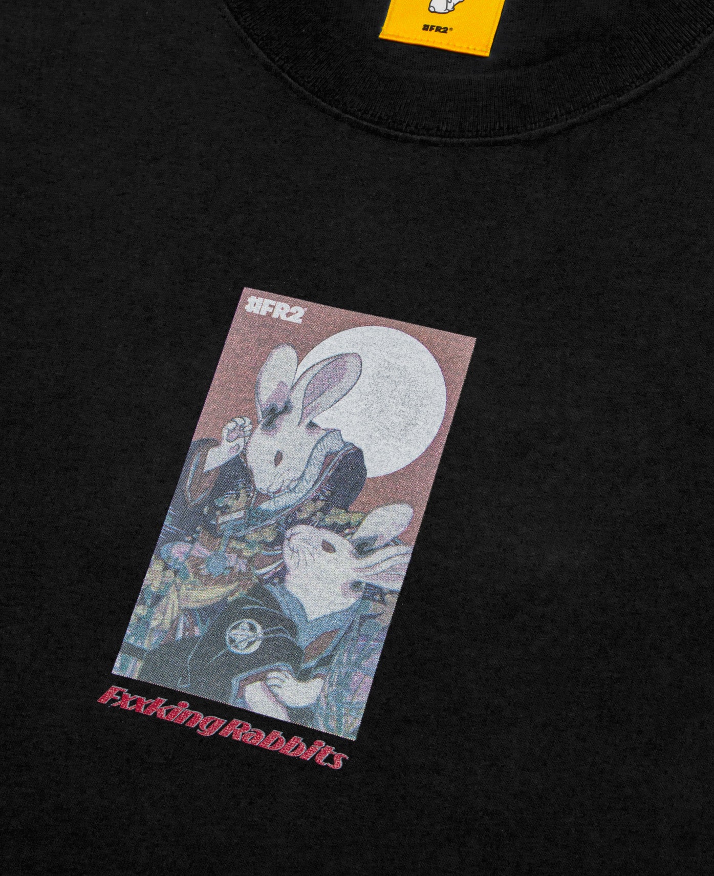 FR2 - Rabbits Hanafuda T-Shirt (Black) – JUICESTORE