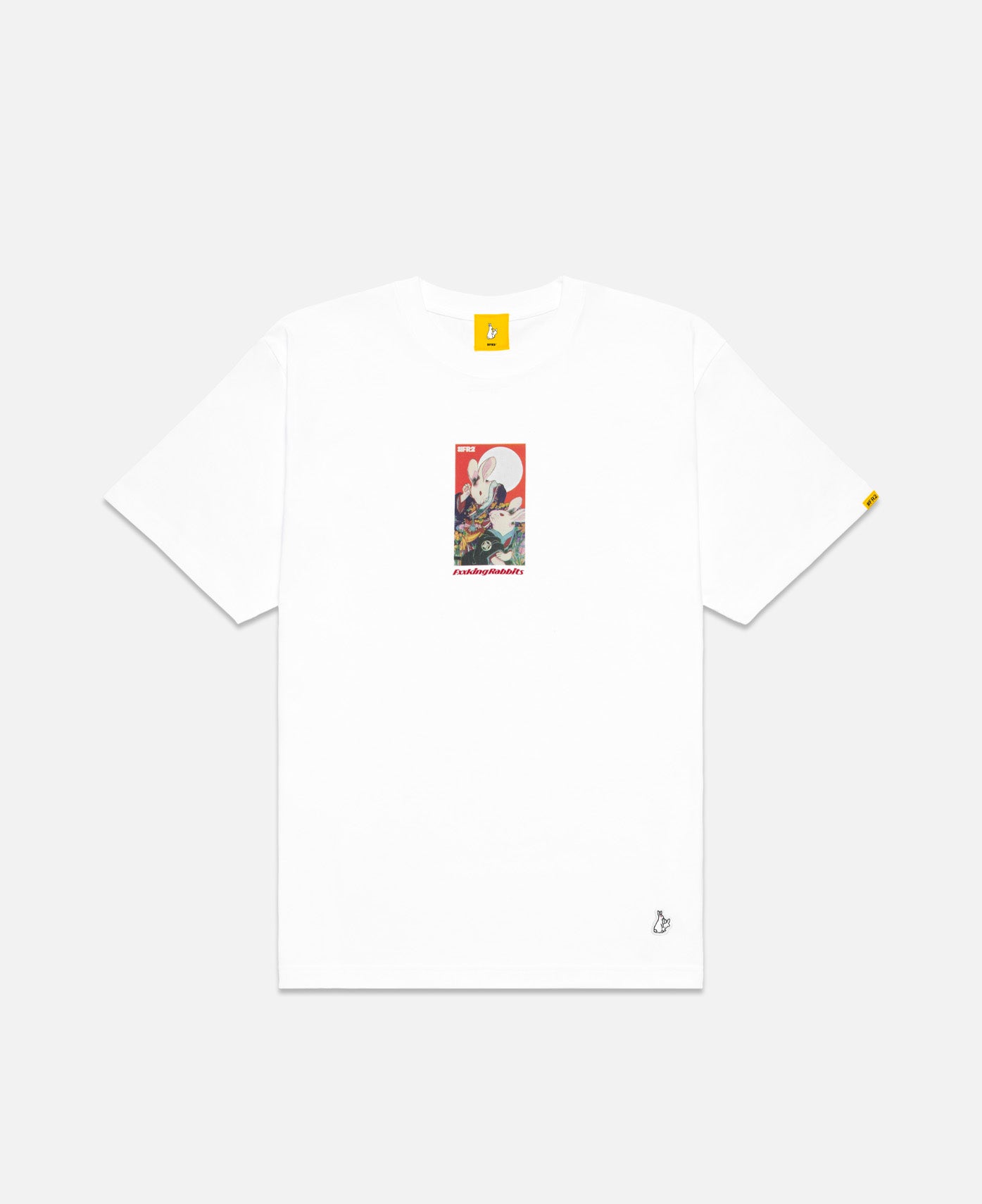 FR2 - Rabbits Hanafuda T-Shirt (White) – JUICESTORE