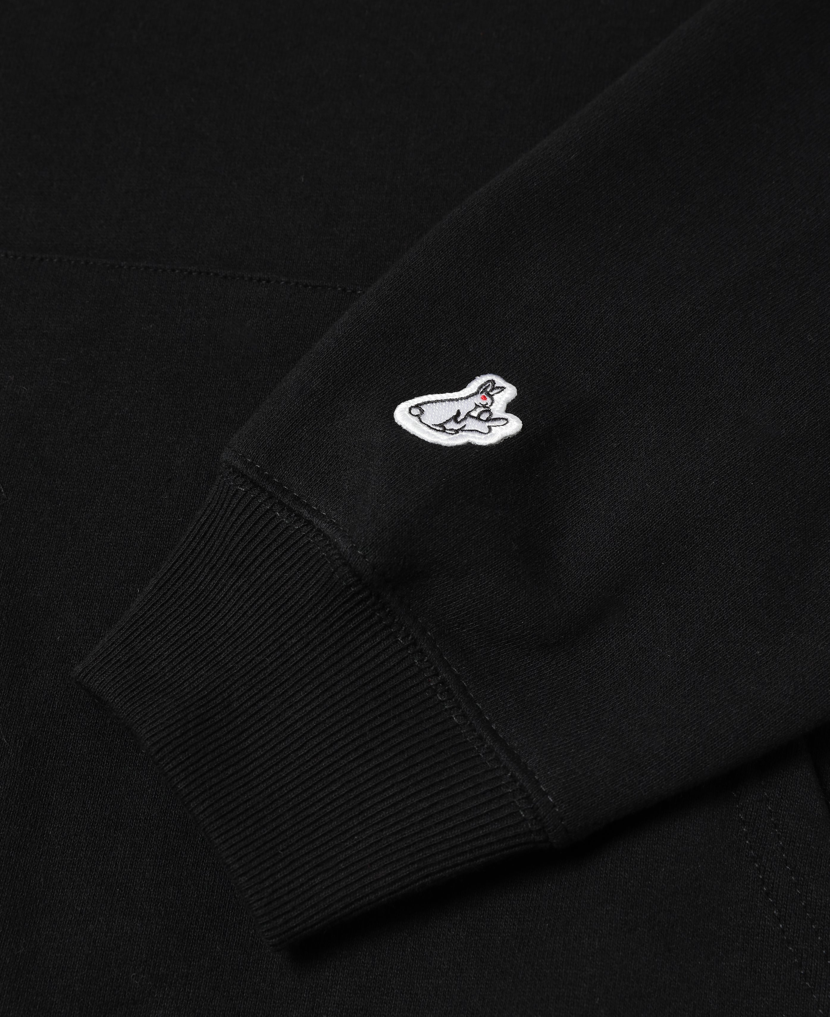 Embroidery Just Quit It. Hoodie (Black)