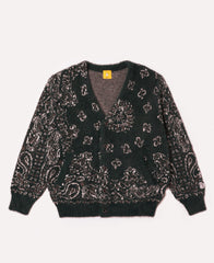 FR2 - Rabbit Paisley Shaggy Knit Cardigan (Green) – JUICESTORE