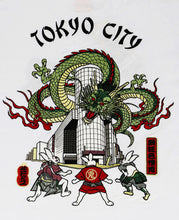 Tokyo City Souvenir Embroidery T-Shirt (White)