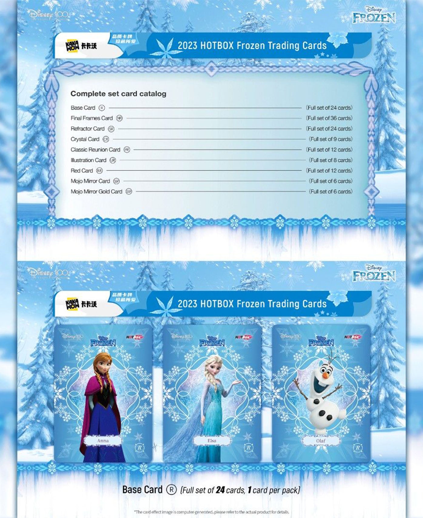 Disney 100 Frozen Trading Cards Hot Box (Sealed)