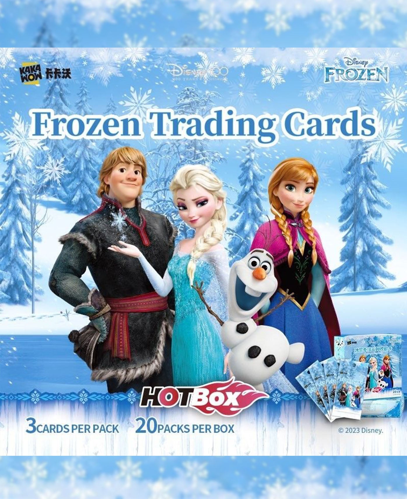 Disney 100 Frozen Trading Cards Hot Box (Sealed)