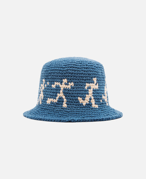 Cappello running guys in cotone crochet da Uomo di Kidsuper in Giallo