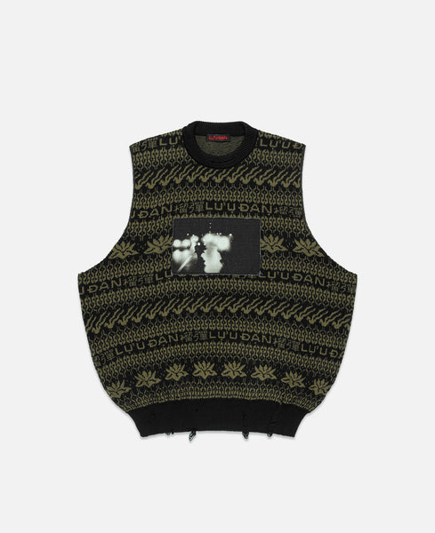 極美品✨dium. melange summer knit vest Knit Vest Saga - warm grey melange – Wheat.eu