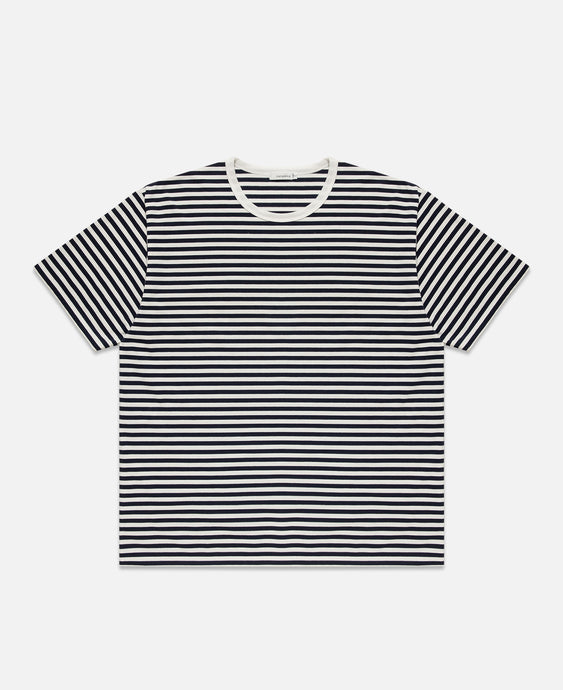 COOLMAX Stripe Jersey T-Shirt (Navy)