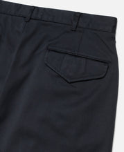 Double Pleat Chino Pants (Navy)