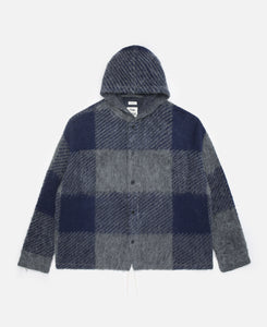 nanamica - Mohair Hooded Shirt Jacket (Blue) – JUICESTORE