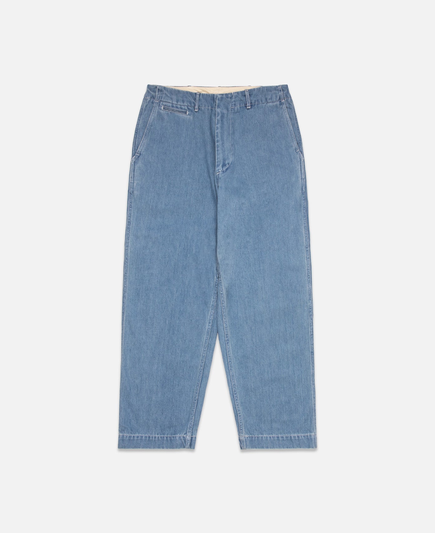 Wide Denim Pants (Blue)