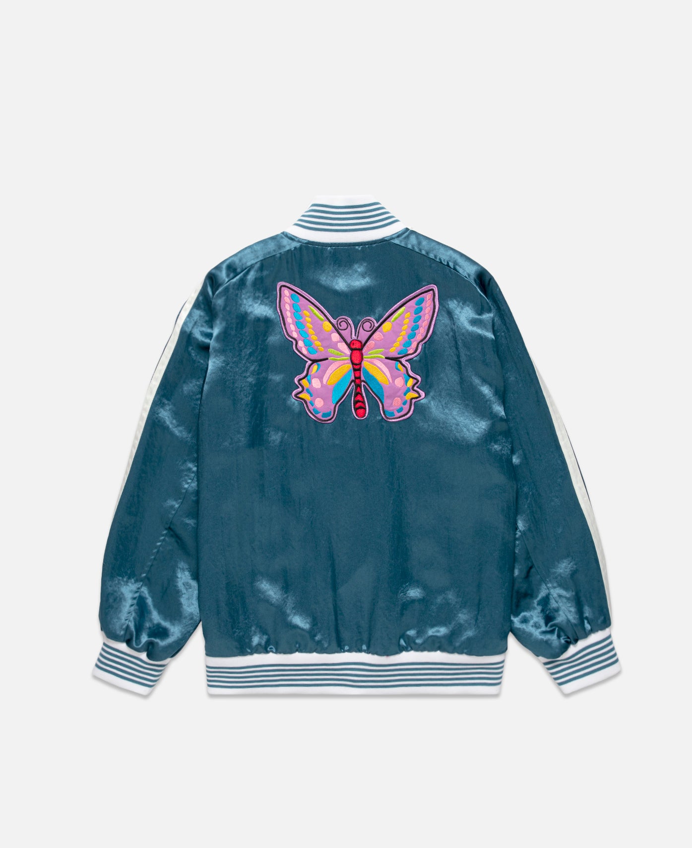 Satin Varsity/Bomber Jacket (Acetate & Polyester Satin) —