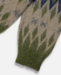 Mohair Cardigan (Olive)