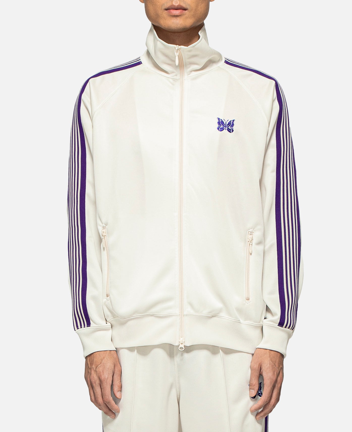 Needles - Poly Smooth Track Jacket (White) – JUICESTORE