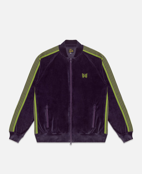 Needles - Rib Collar Track Jacket - C/Pe Velour (Purple) – JUICESTORE