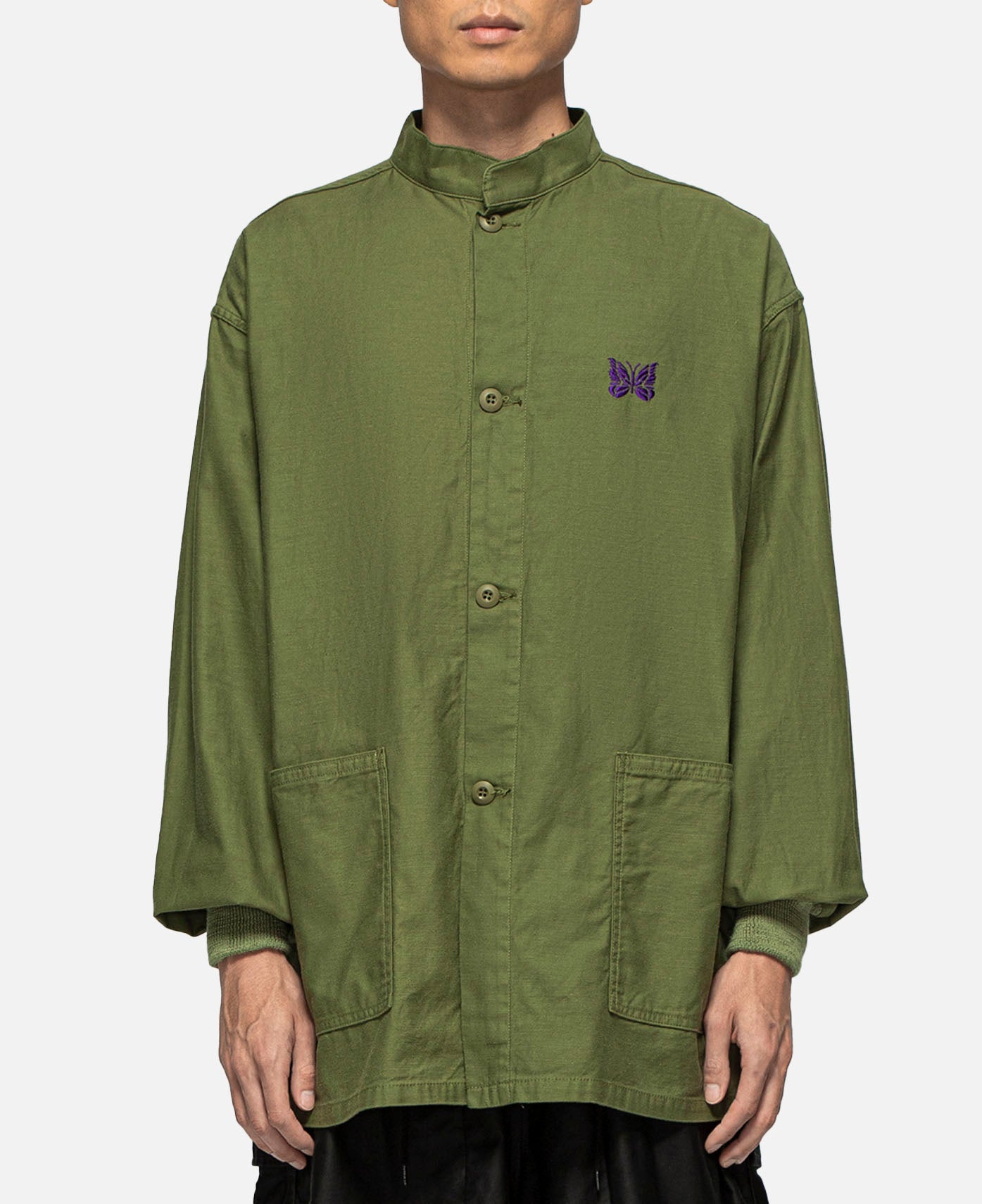 Needles - S.C. Army Back Sateen Shirt (Olive) – JUICESTORE