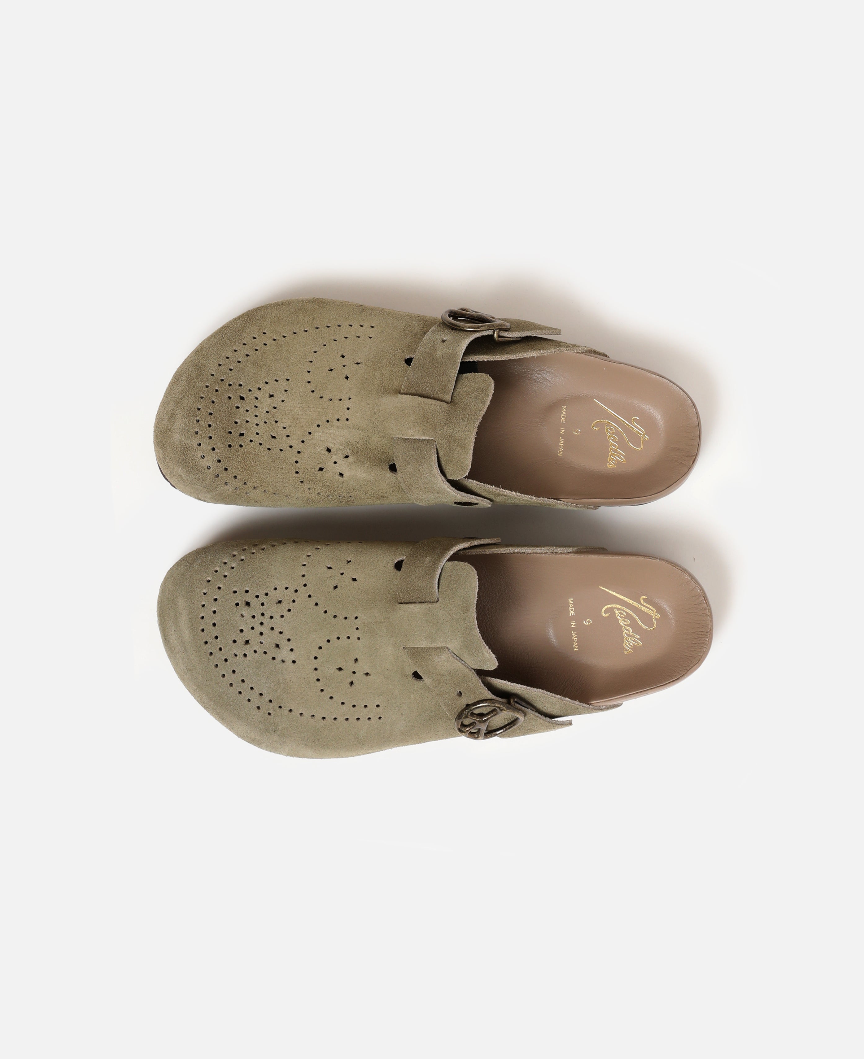 Clog Sandal - Suede (Khaki)