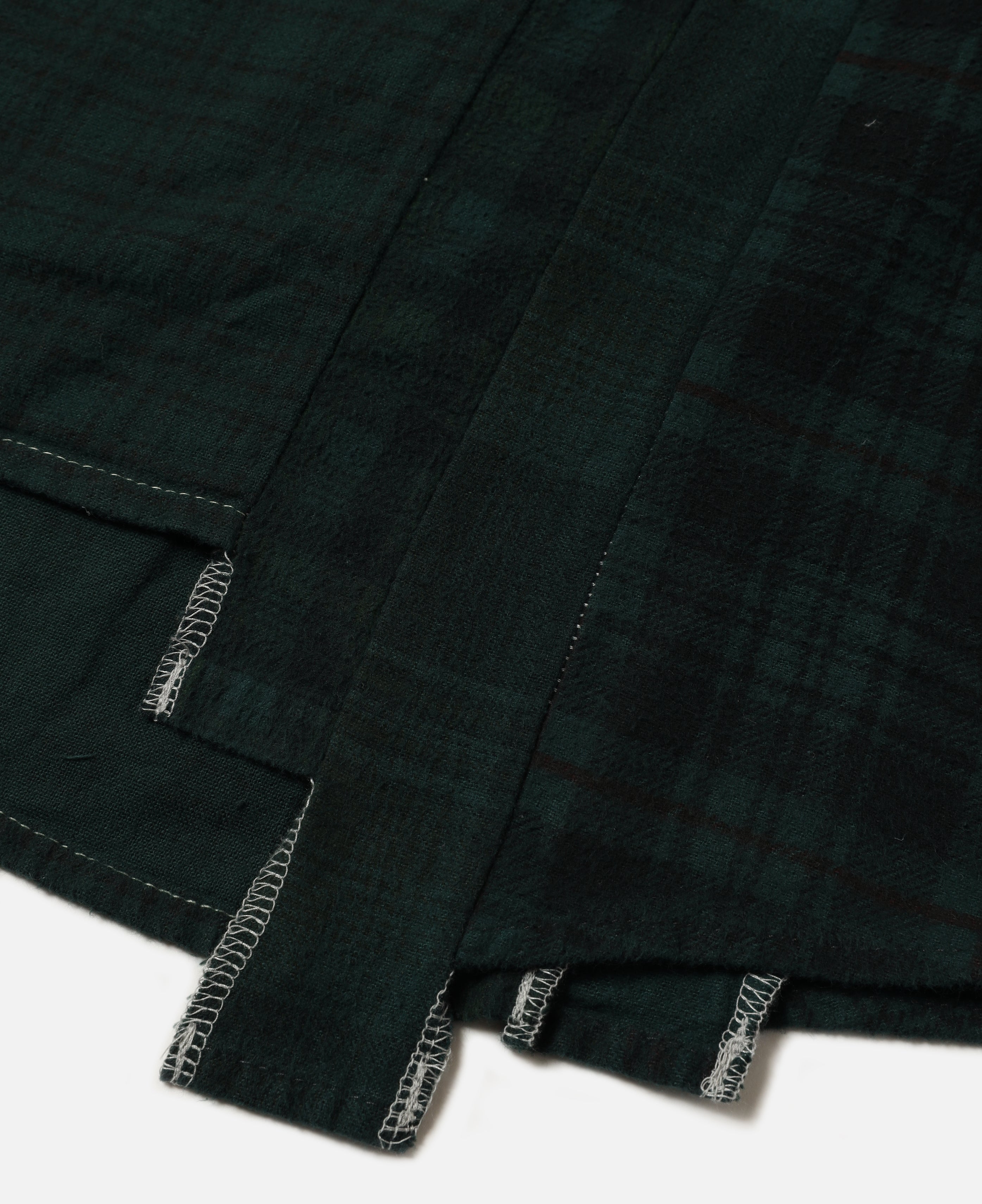 Flannel Shirt - 7 Cuts Shirt/Over Dye (Green)