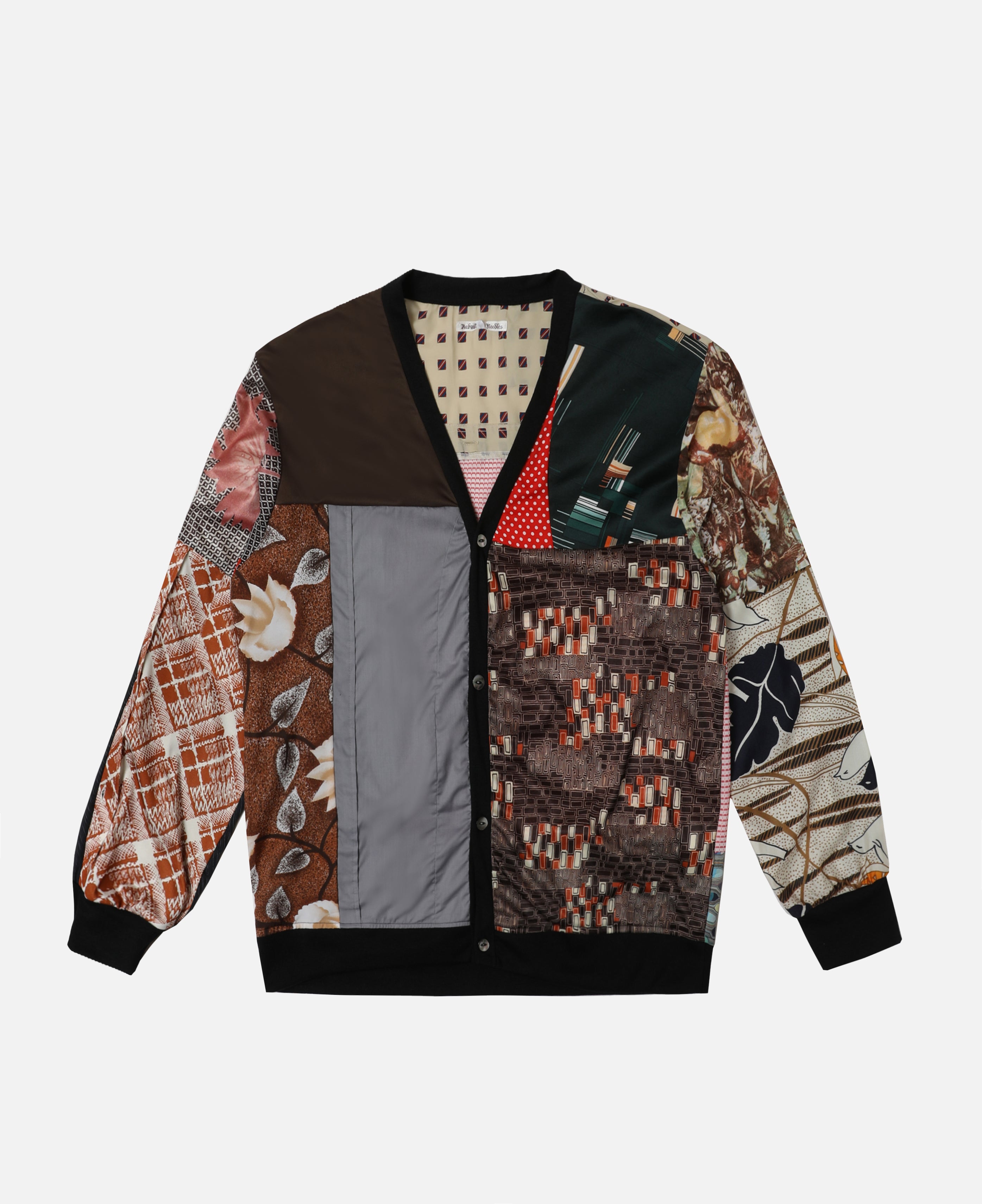 Polyester Shirt - Cardigan (Multi) (Size XL)
