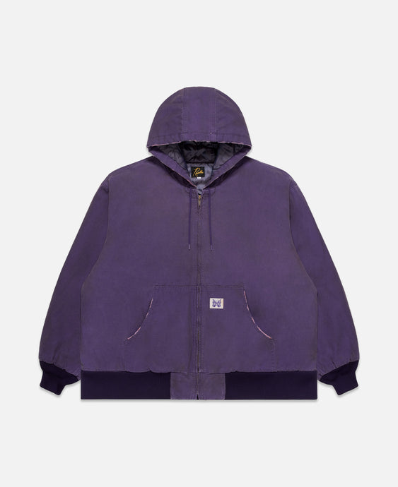 Zipped Work Hoodie (Purple)