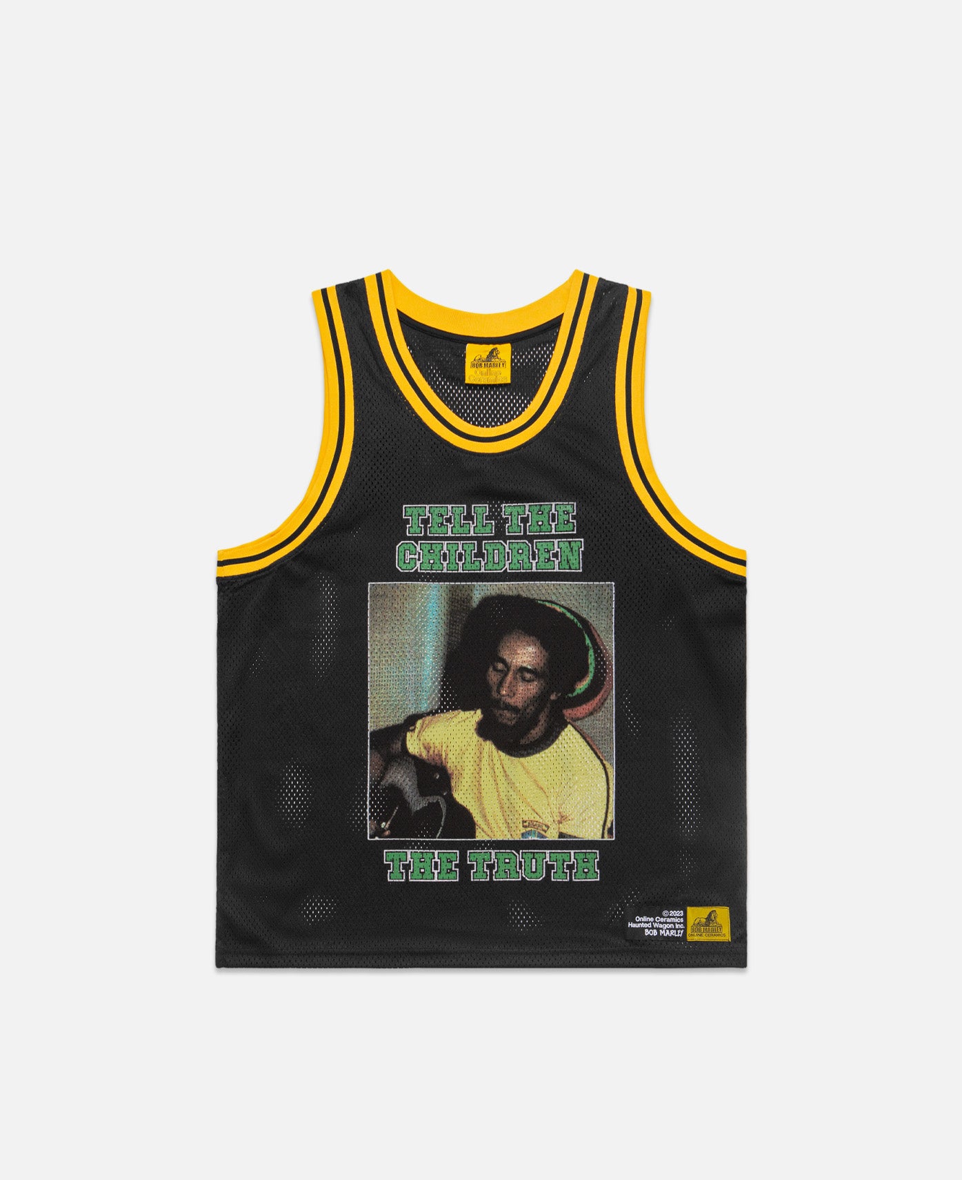 Bob Marley Mesh Basketball Jersey (Black)