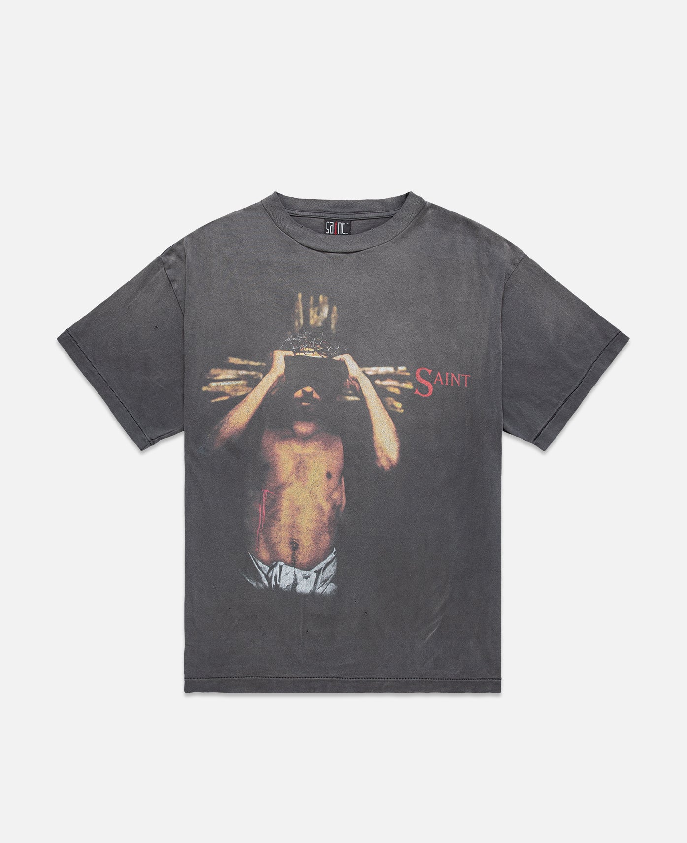 SAINT MICHAEL 23SS TEE WE LIVE HELL-