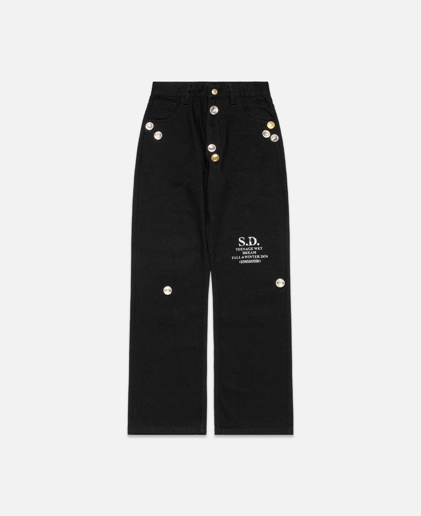 Bottle Cap Pants.1 (Black)