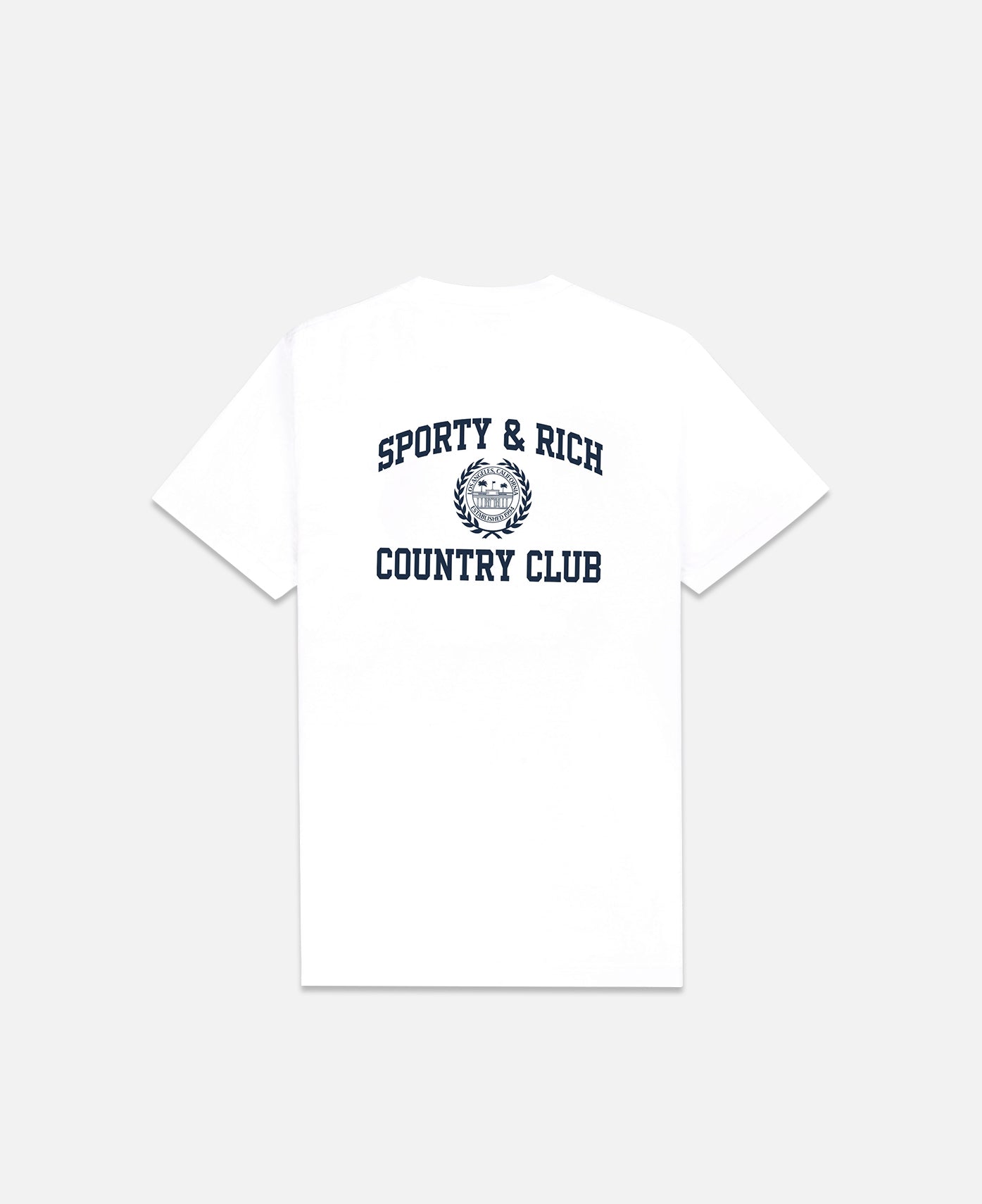 Sporty & Rich Varsity Crest Tシャツ Sporty & Rich - Varsity Crest T-Shirt (White) – JUICESTORE